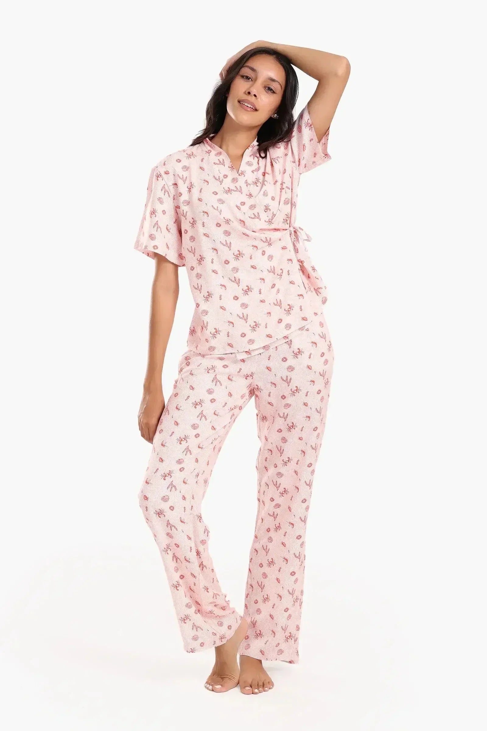 Carina - Crab & Shell Pyjama Set 1