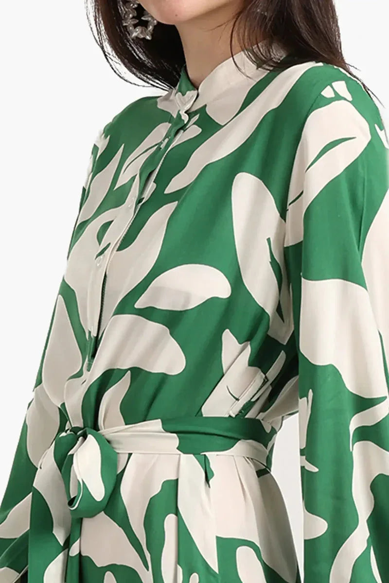 Carina - Elegant Printed Dress 4