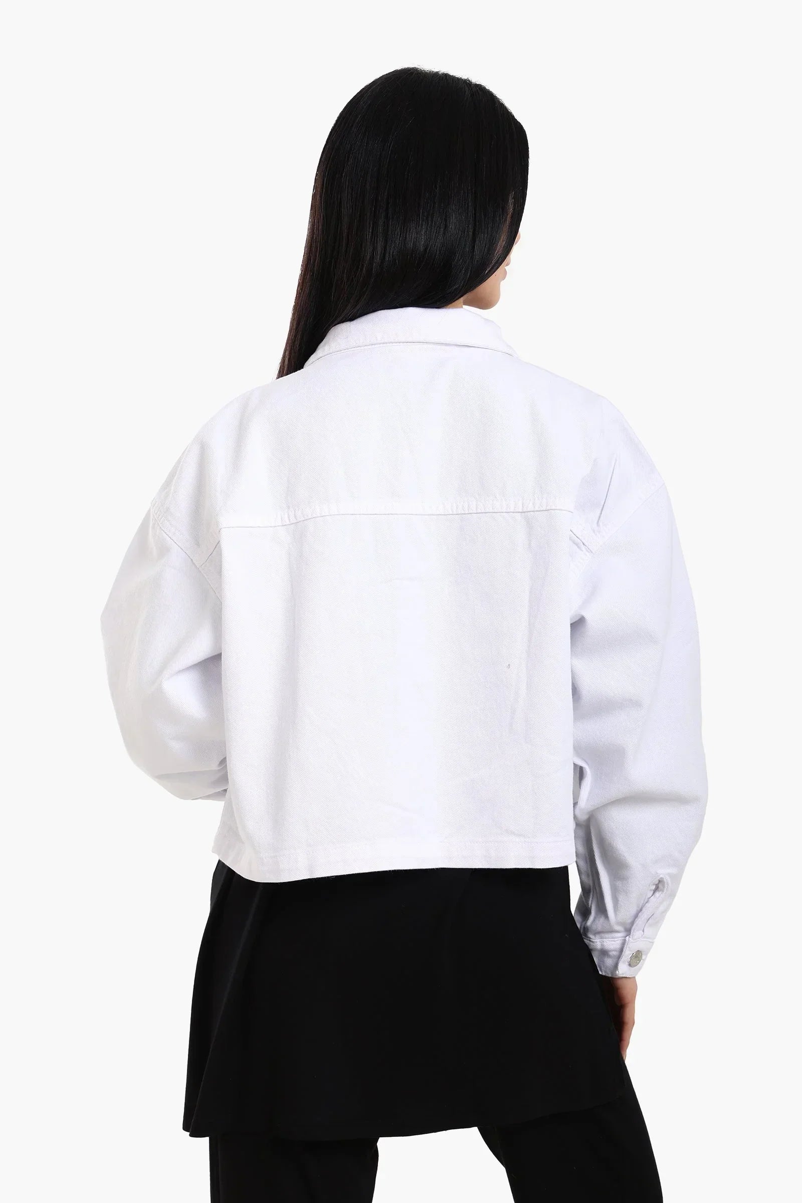 Clue - Cropped Denim Jacket 3