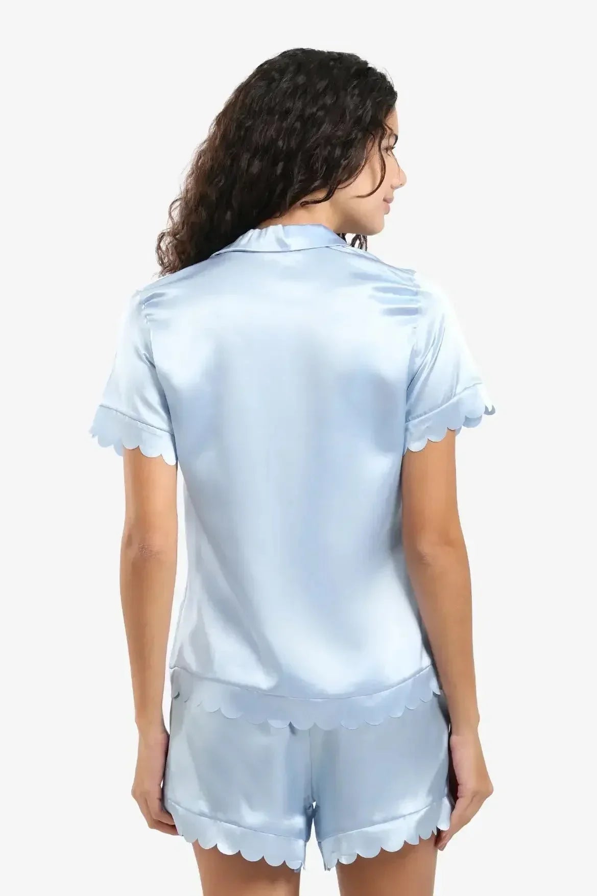 Carina - Blue Solid Pyjama Set 4