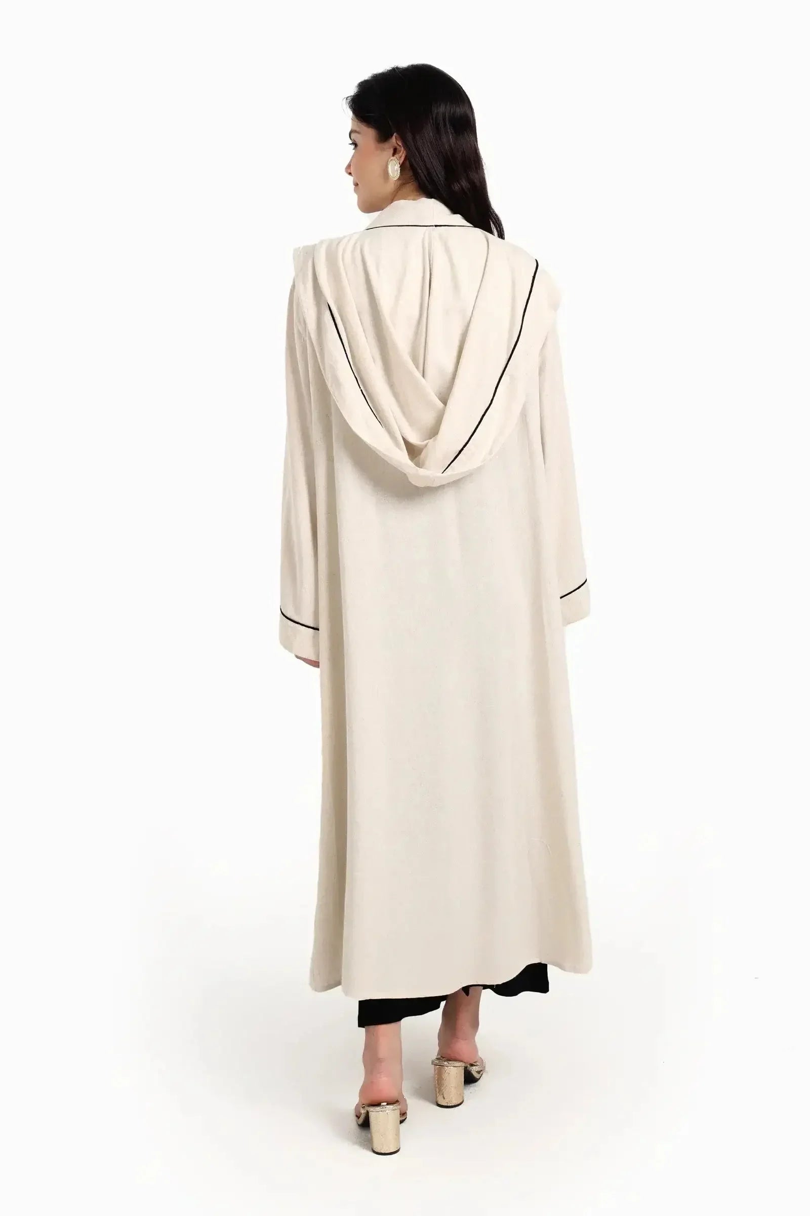 Carina - Beige Crescent & Stars Kimono 3