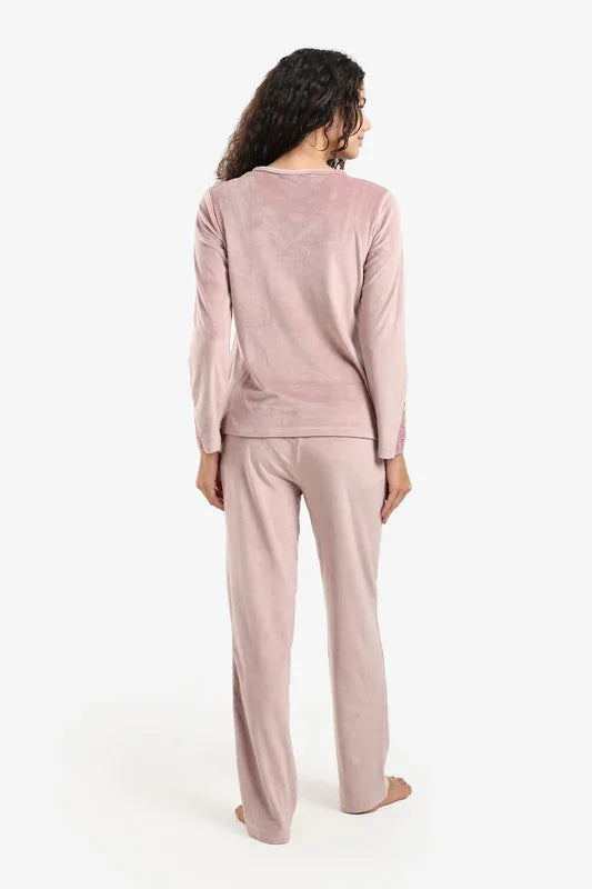 Carina - V-Neck with Lace Pyjama Set 14