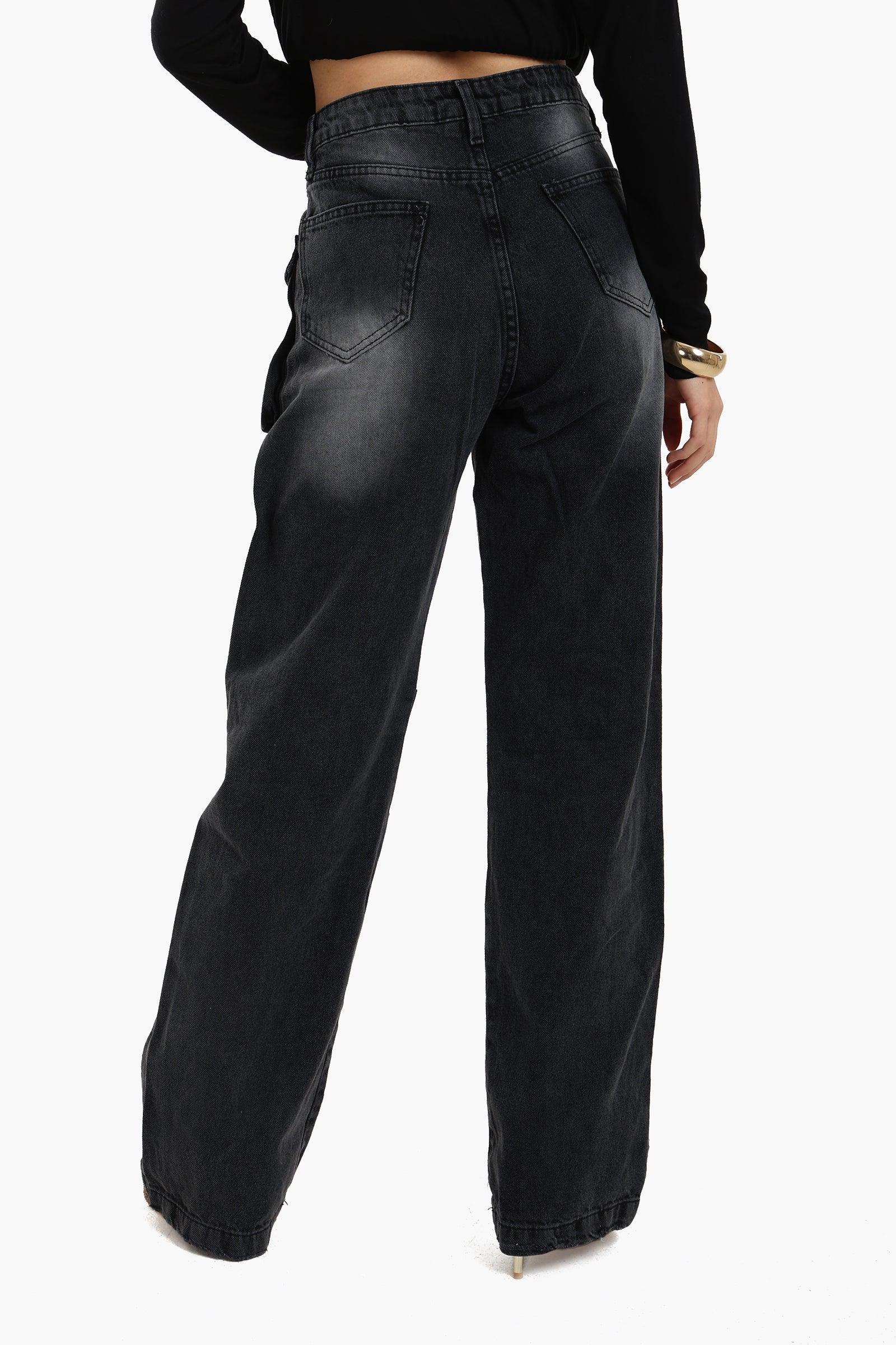Clue - Washed Dark Grey Jeans 4