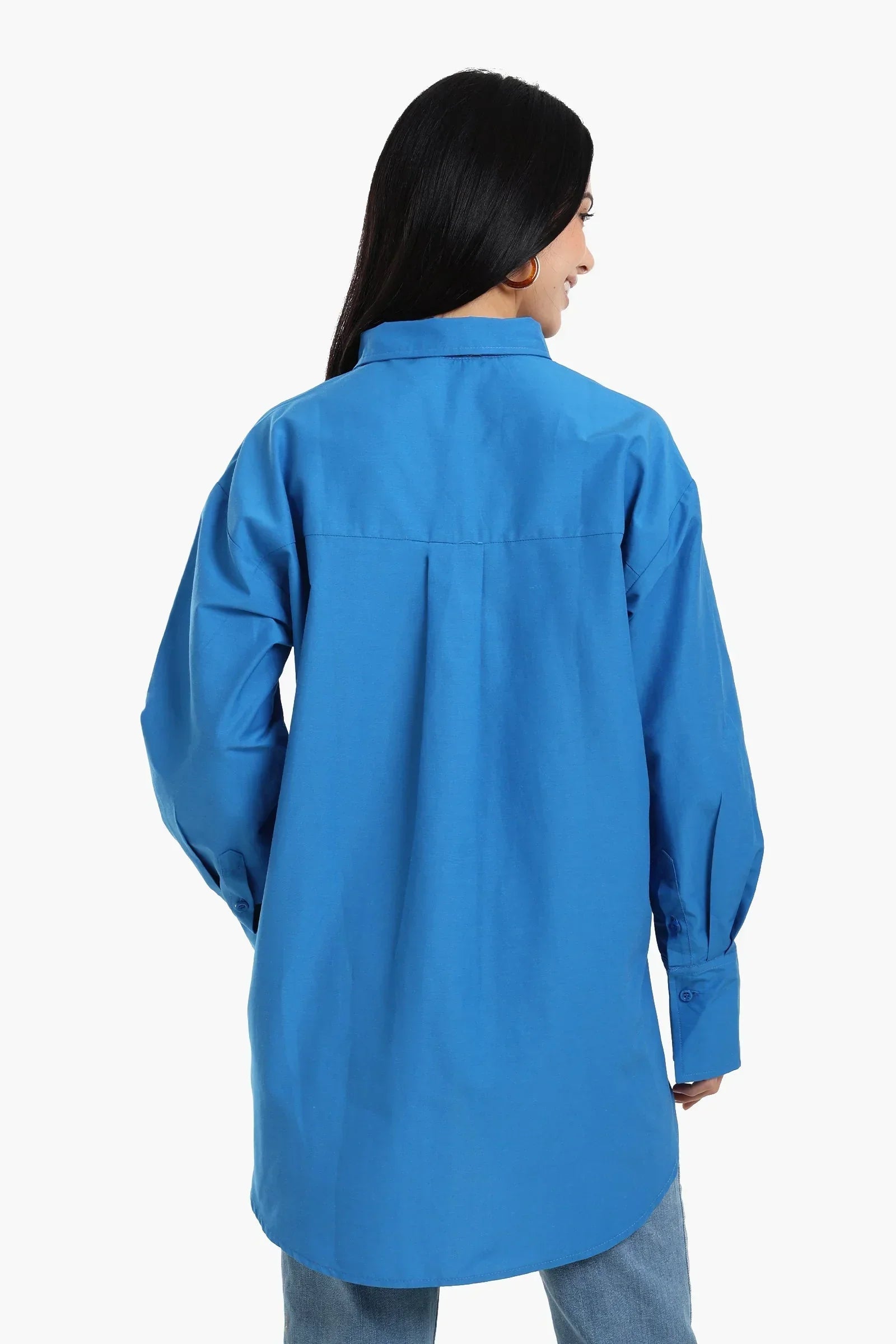 Clue - Asymmetrical Viscose Relaxed Shirt 4