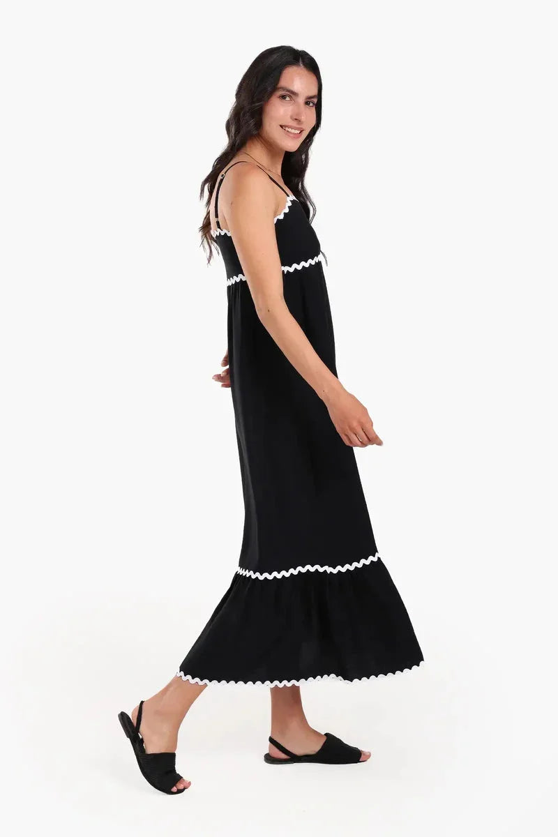 Carina - Ric Rac Trim Beach Dress 2