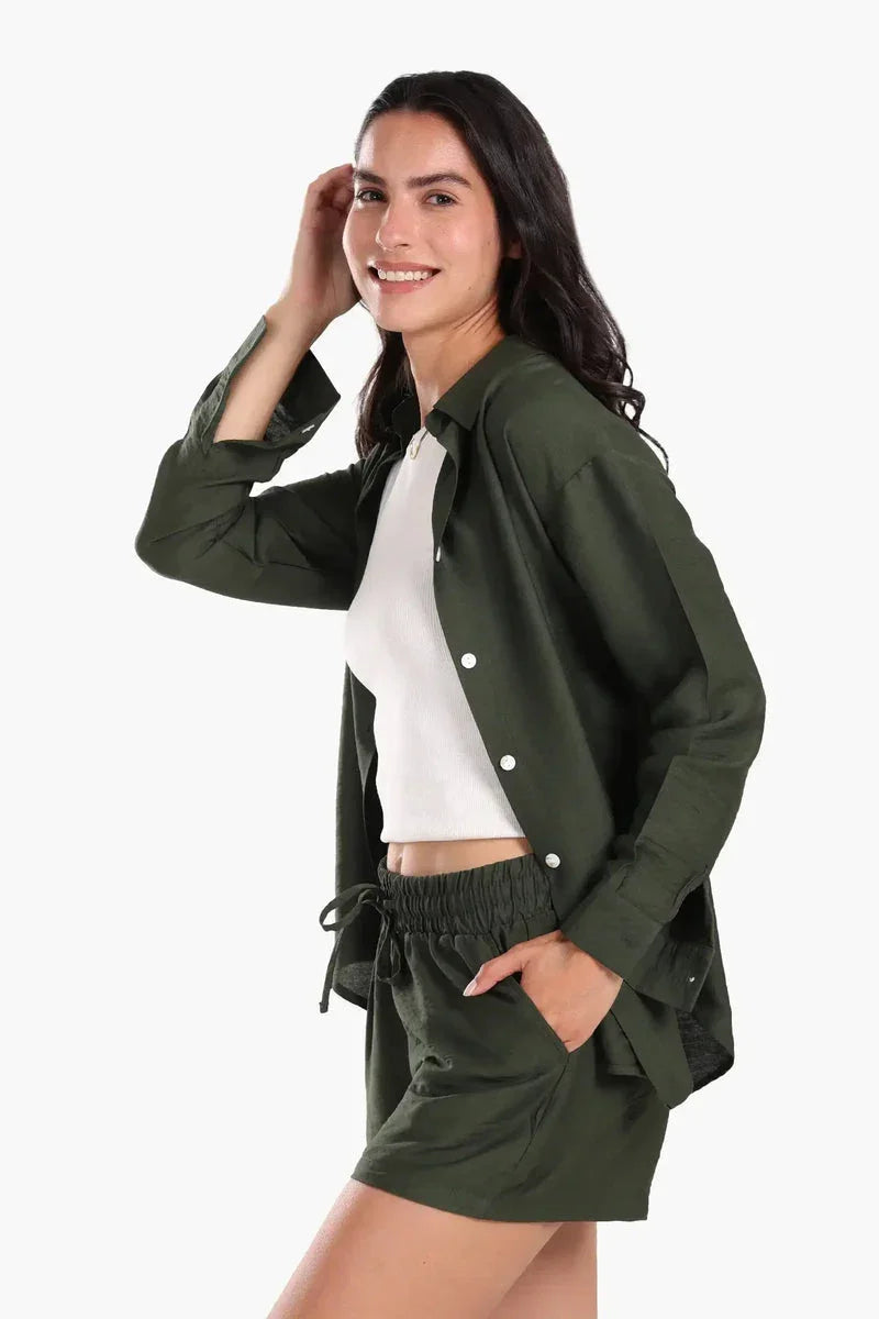 Carina - Beach Shirt & Shorts Set 9