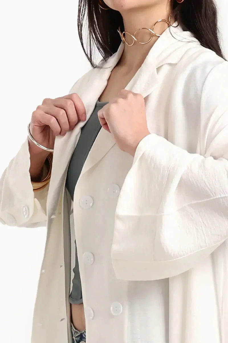 Carina - Double-Breasted Trench Cardigan 11