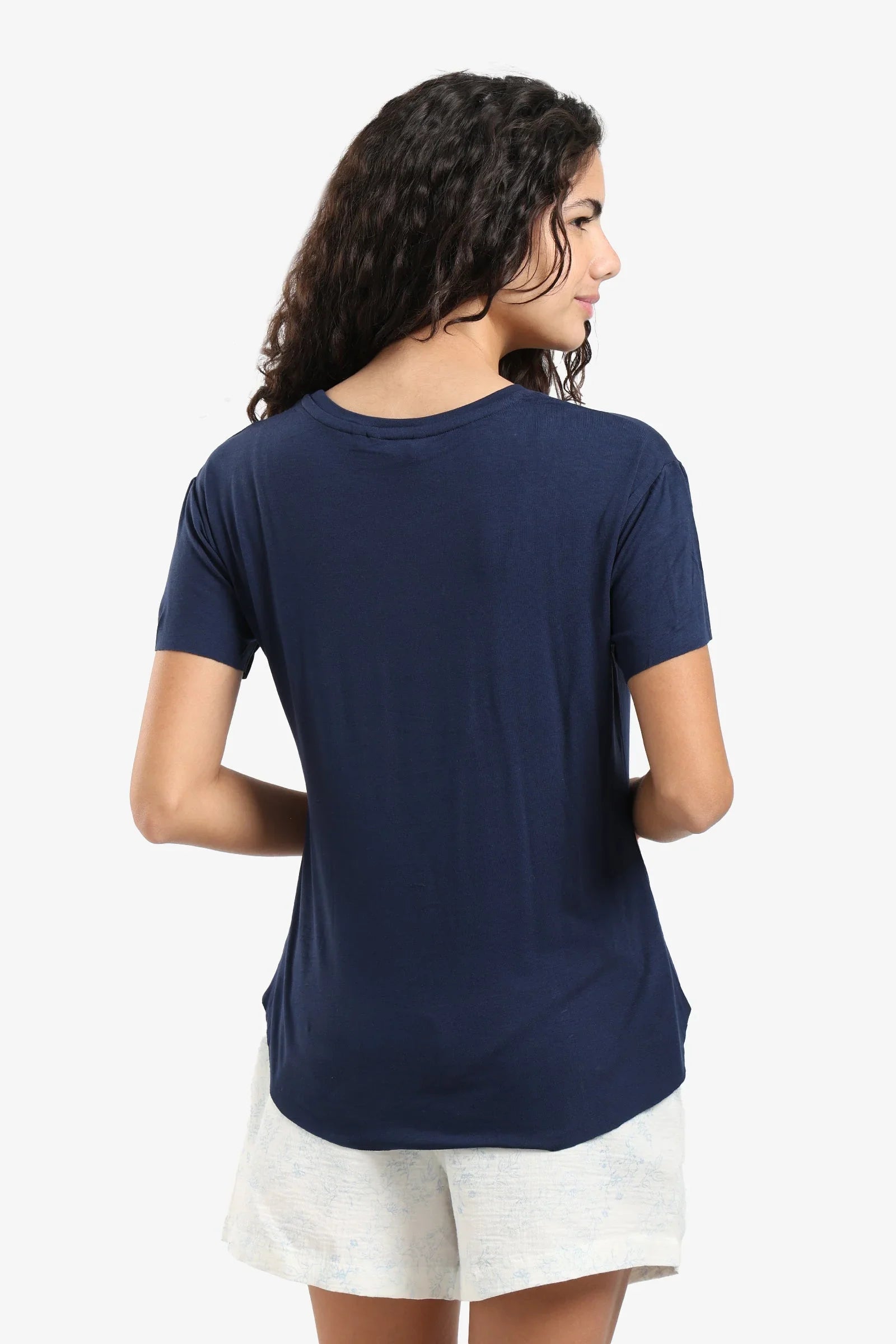 Carina - Navy Pyjama Top 3