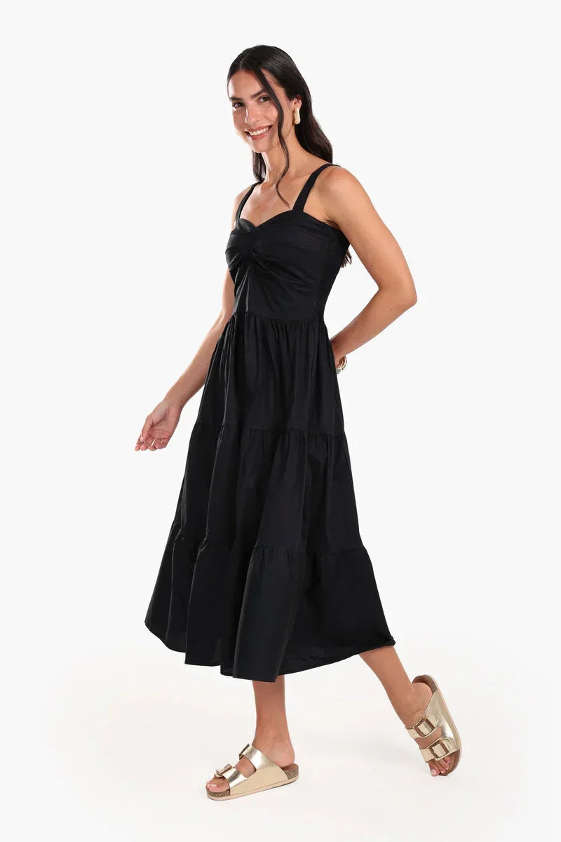 Carina - Sleeveless Tiered Midi Dress 3