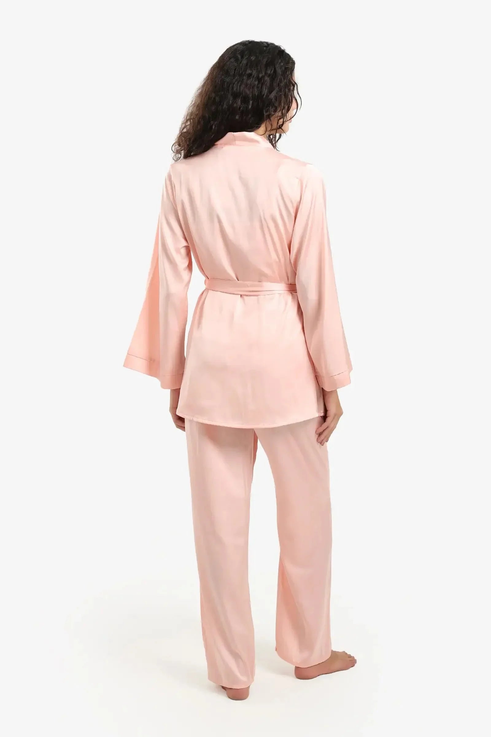 Carina - Soft Satin 3-Piece Pyjama Set 5