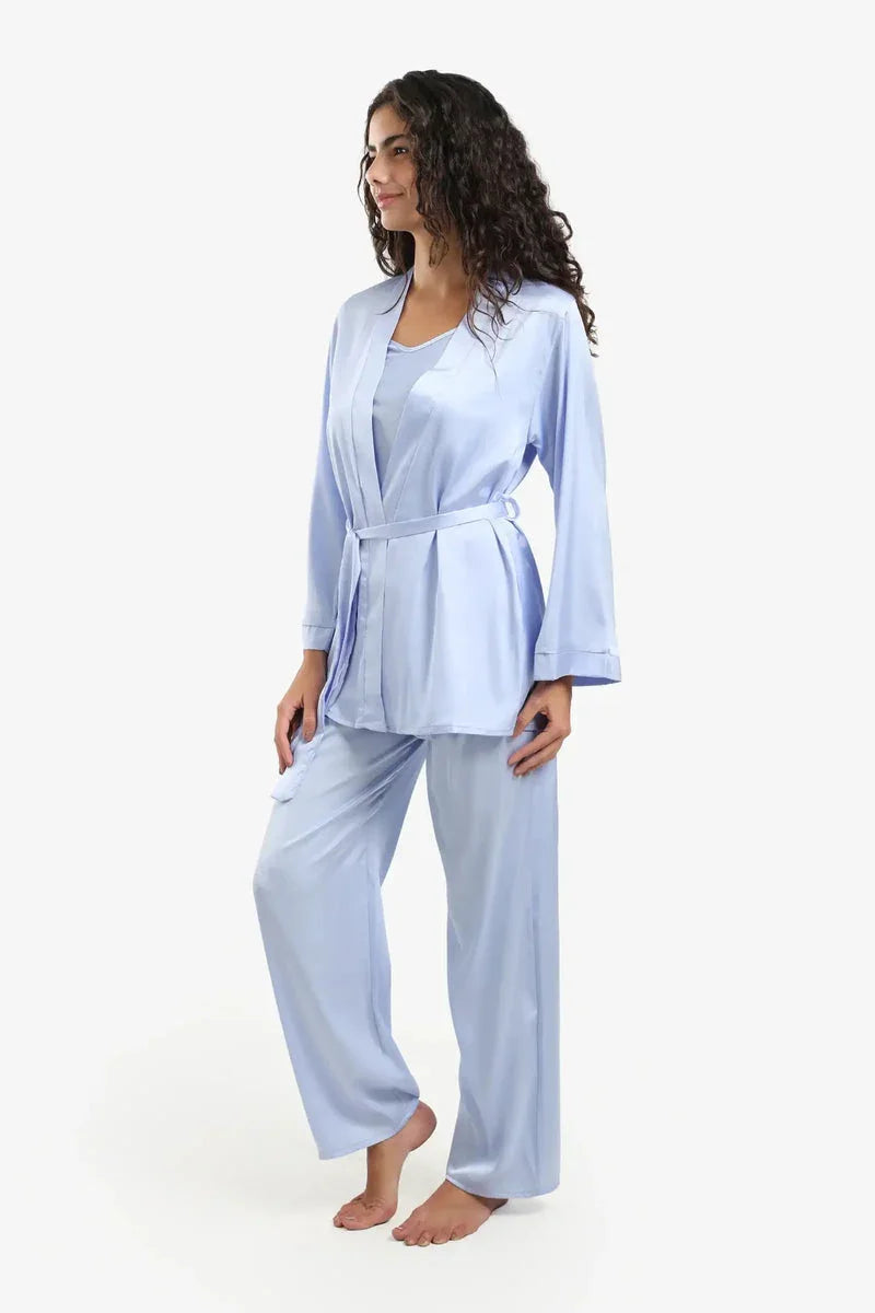 Carina - Light Blue 3 Pieces Pyjama Set 12