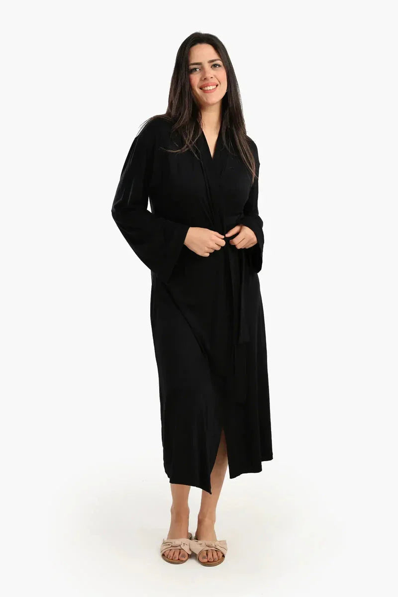 Carina - Long Sleeves Plain Robe 4