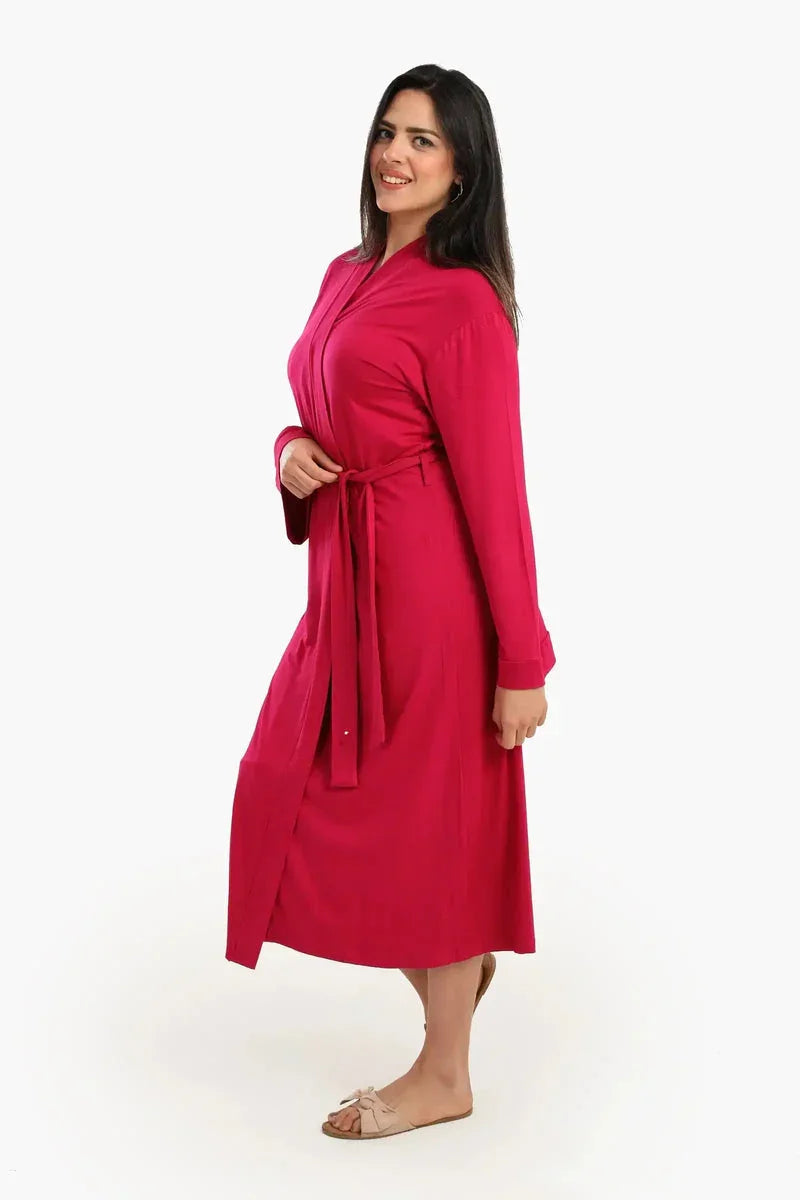Carina - Long Sleeves Plain Robe 6