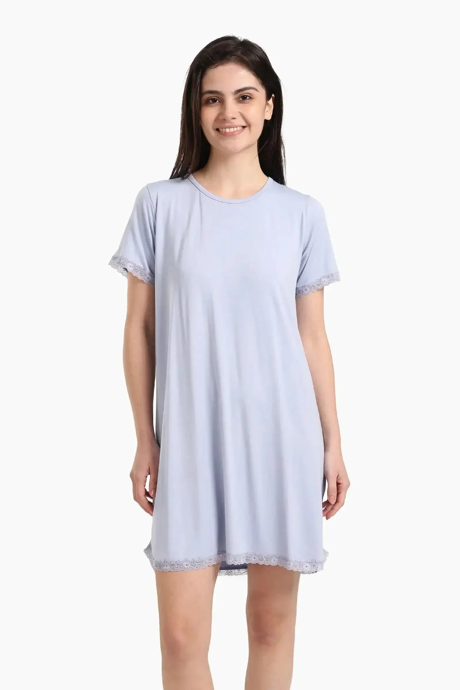 Carina - Lightweight Nightgown with Lace 12