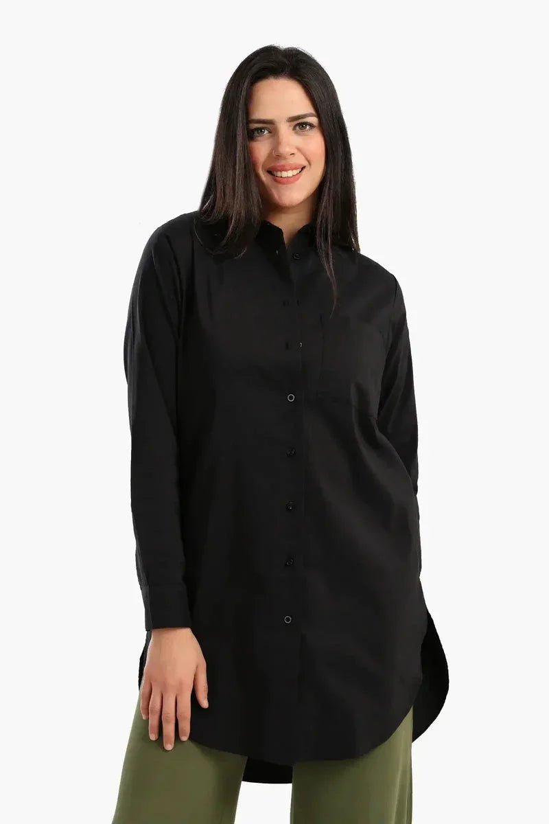 Carina - Cotton Button-Down Shirt 1