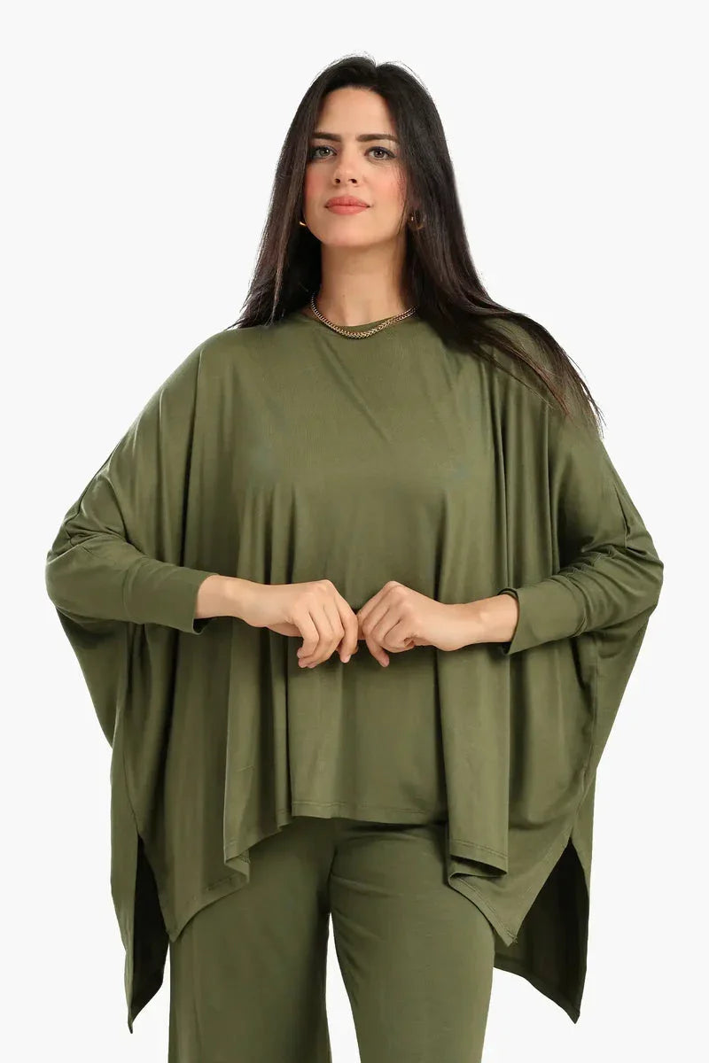 Carina - Asymmetrical Lounge Poncho 1