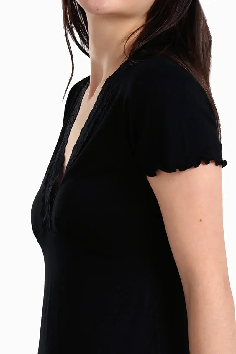 Carina - Viscose V-Neck Nightgown 7