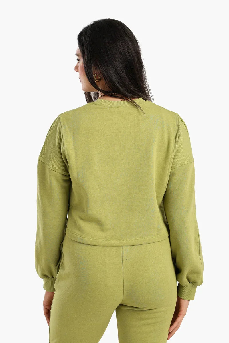 Carina - Cropped Cotton Sweatshirt 6