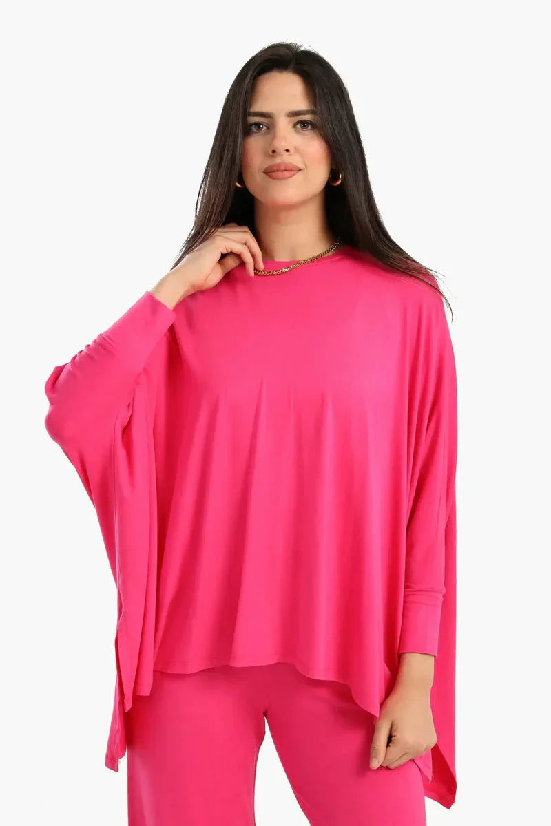 Carina - Asymmetrical Lounge Poncho 2