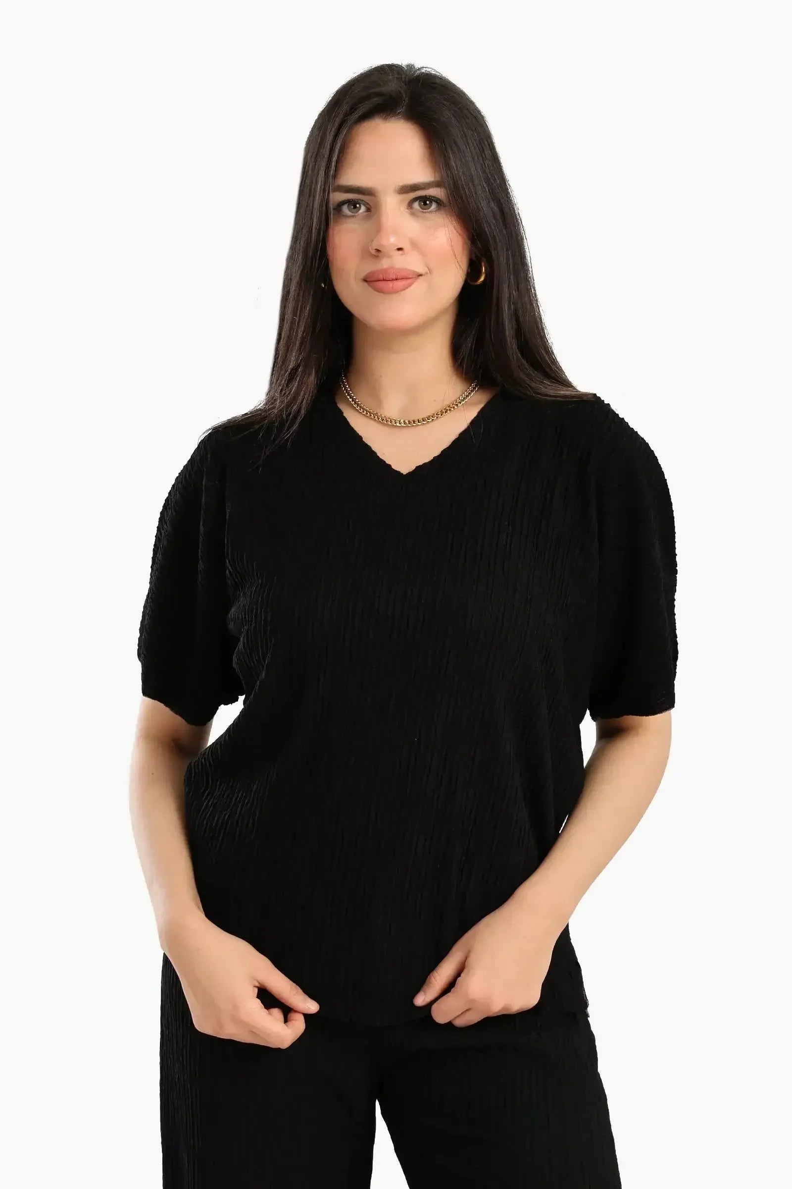 Carina - Ribbed Lounge Blouse 1