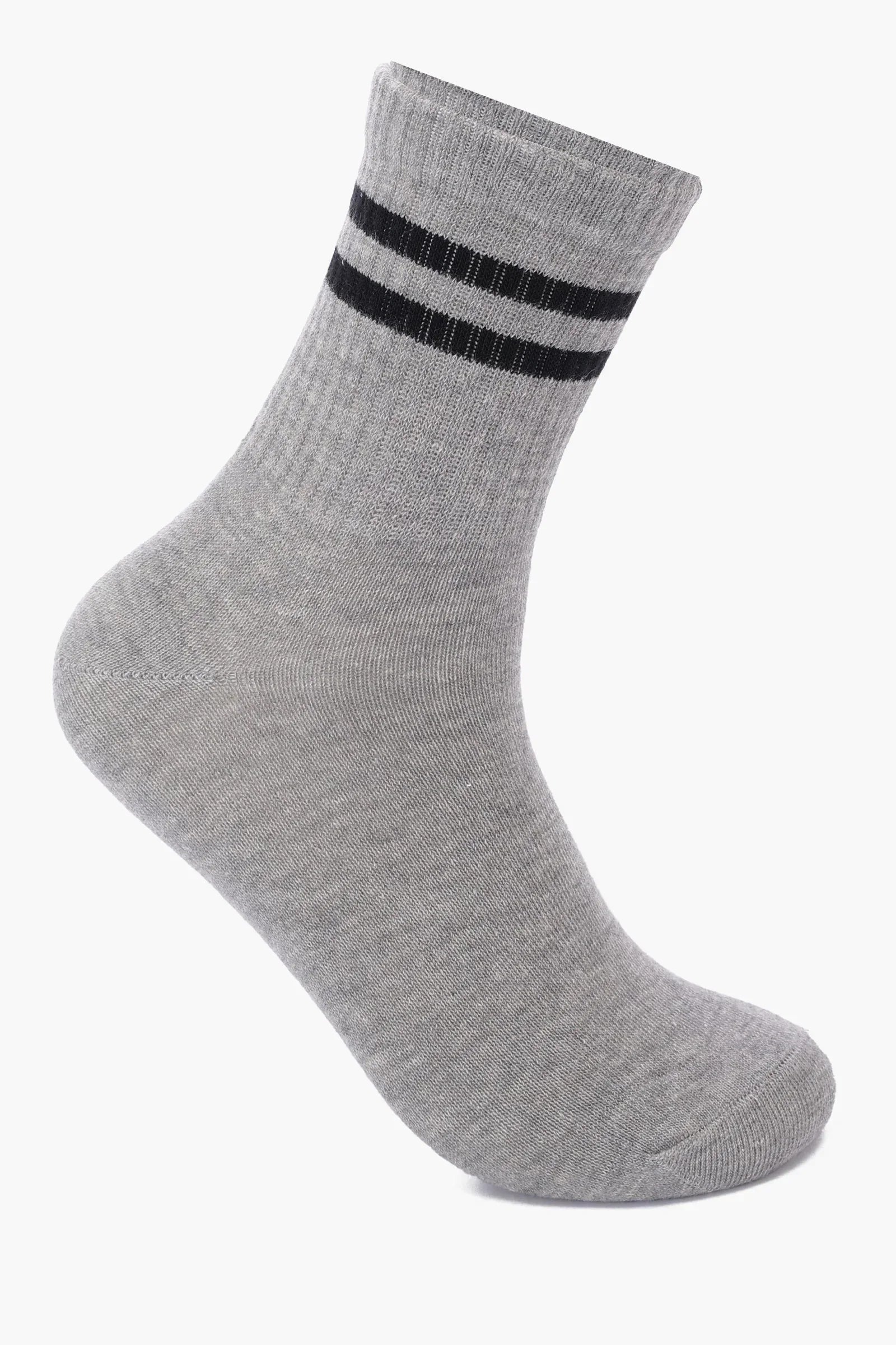Clue - Contrast Striped Socks - 1 Pair 1