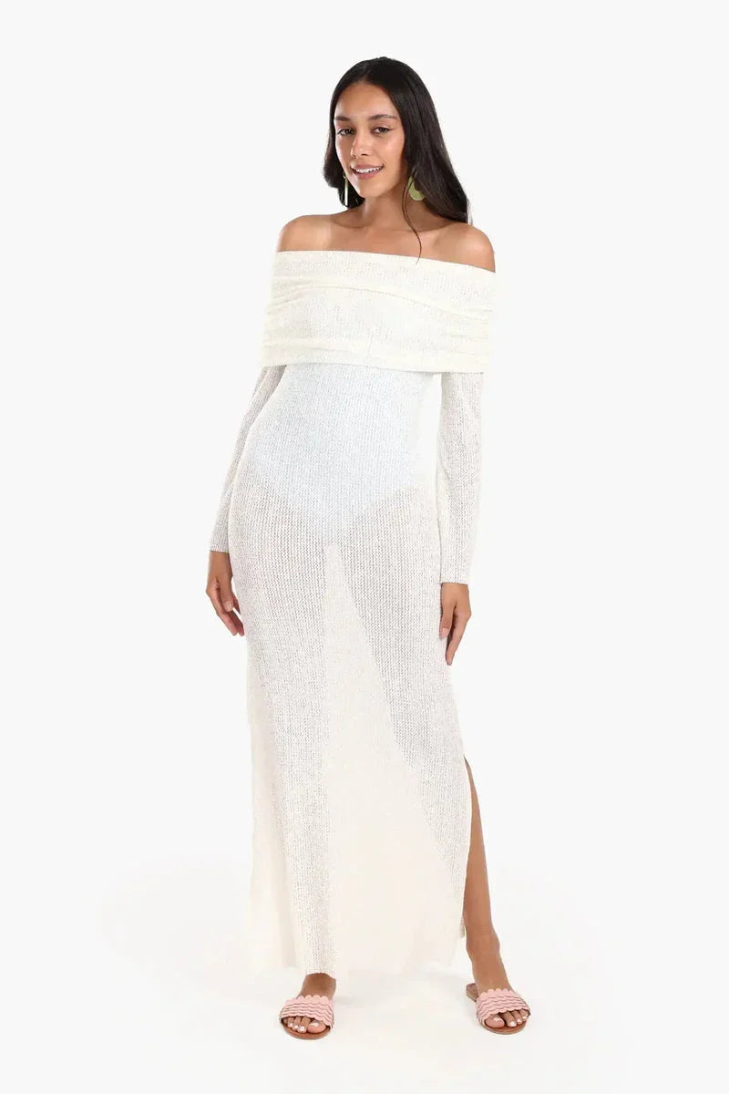 Carina - Off-Shoulder Maxi Beach Dress 2