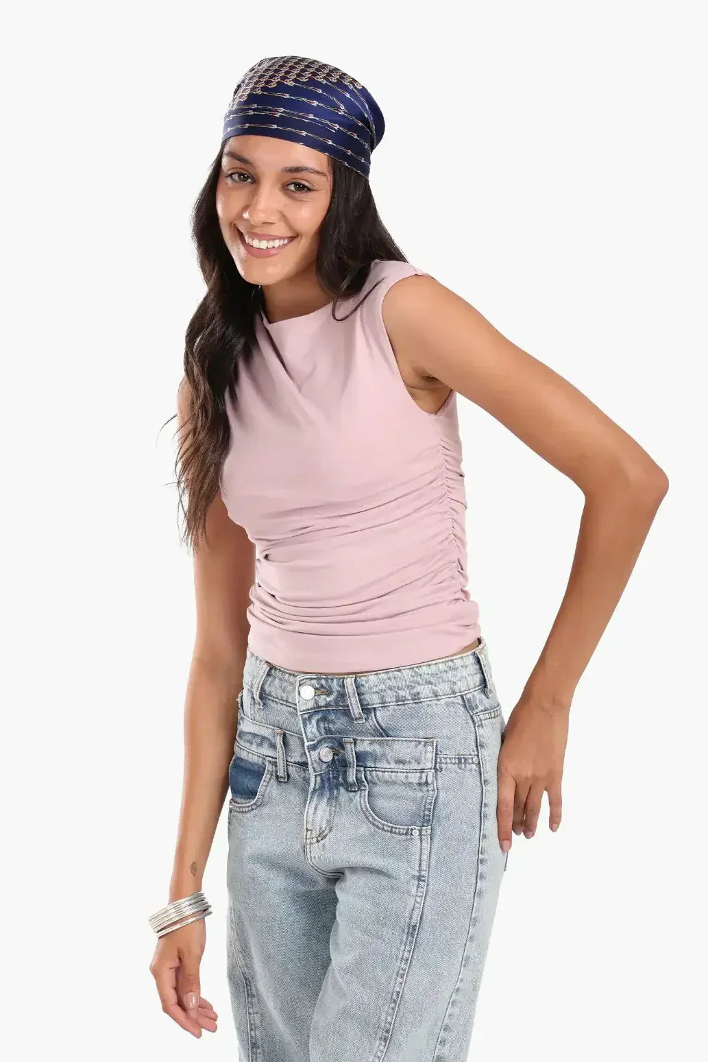 Carina - Ruched Side Sleeveless Top 6