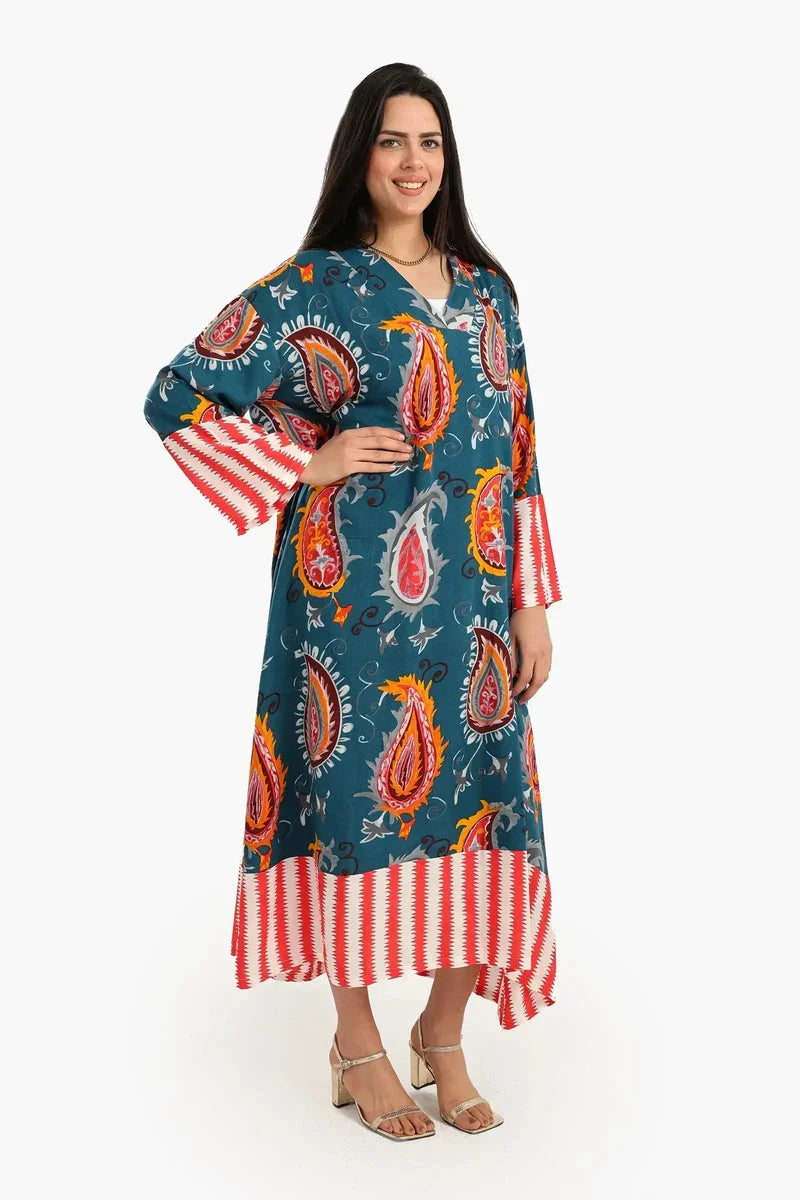 Carina - Colored Viscose Abaya 4