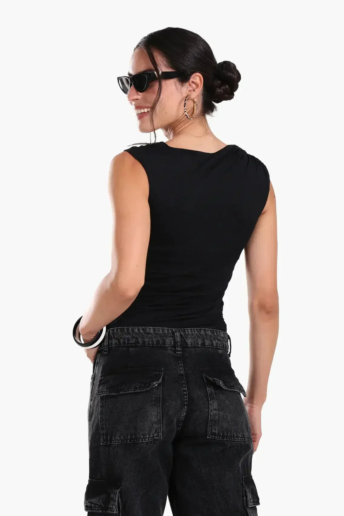 Carina - Ruched Side Sleeveless Top 11