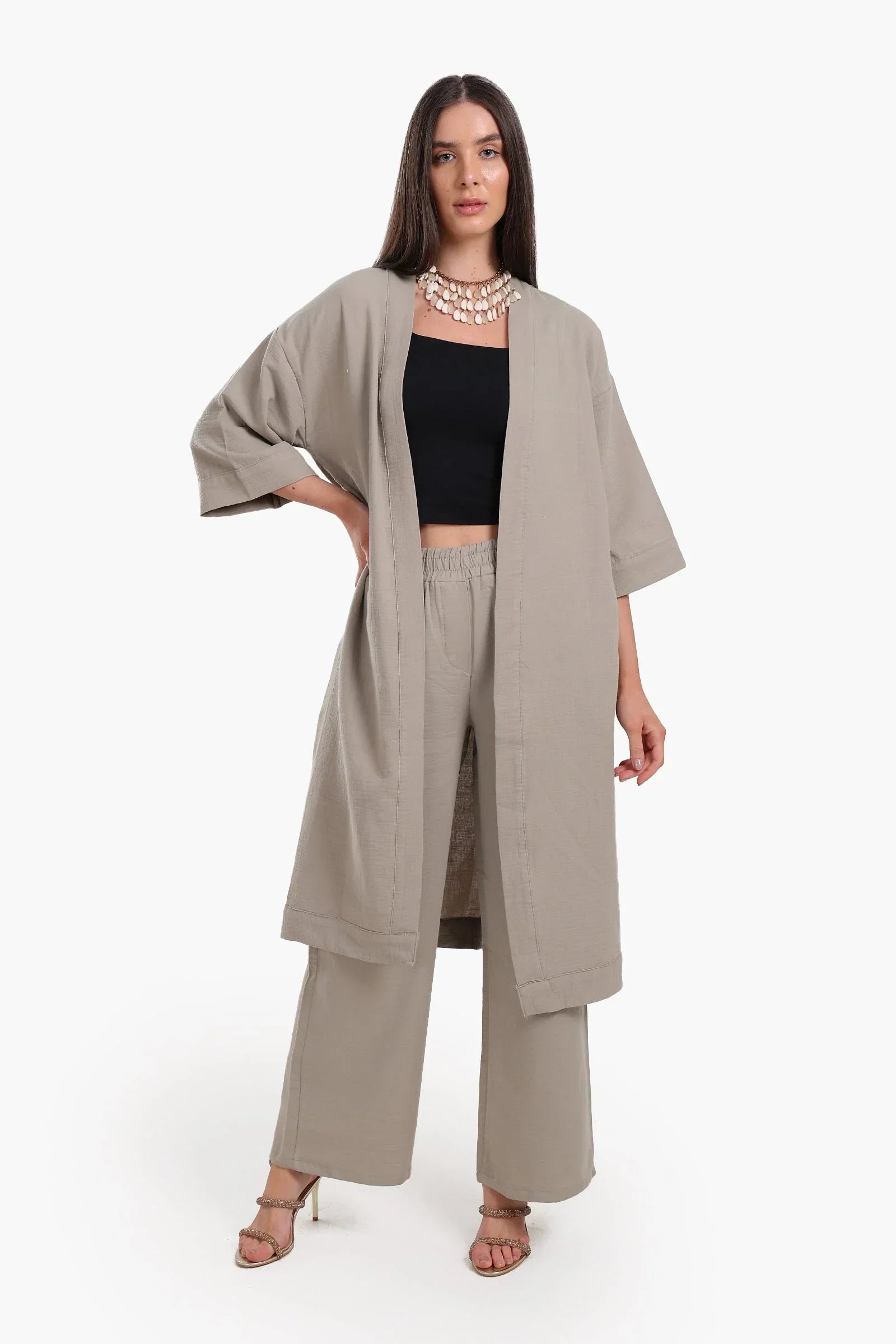 Clue - Chic Wide-Leg Tencel Pants 7