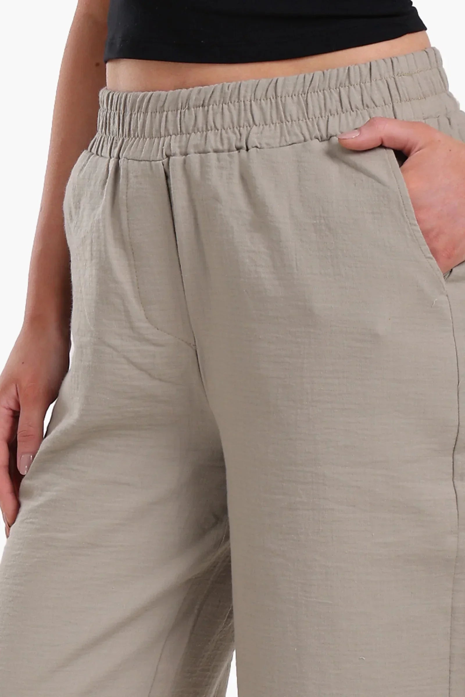 Clue - Chic Wide-Leg Tencel Pants 3