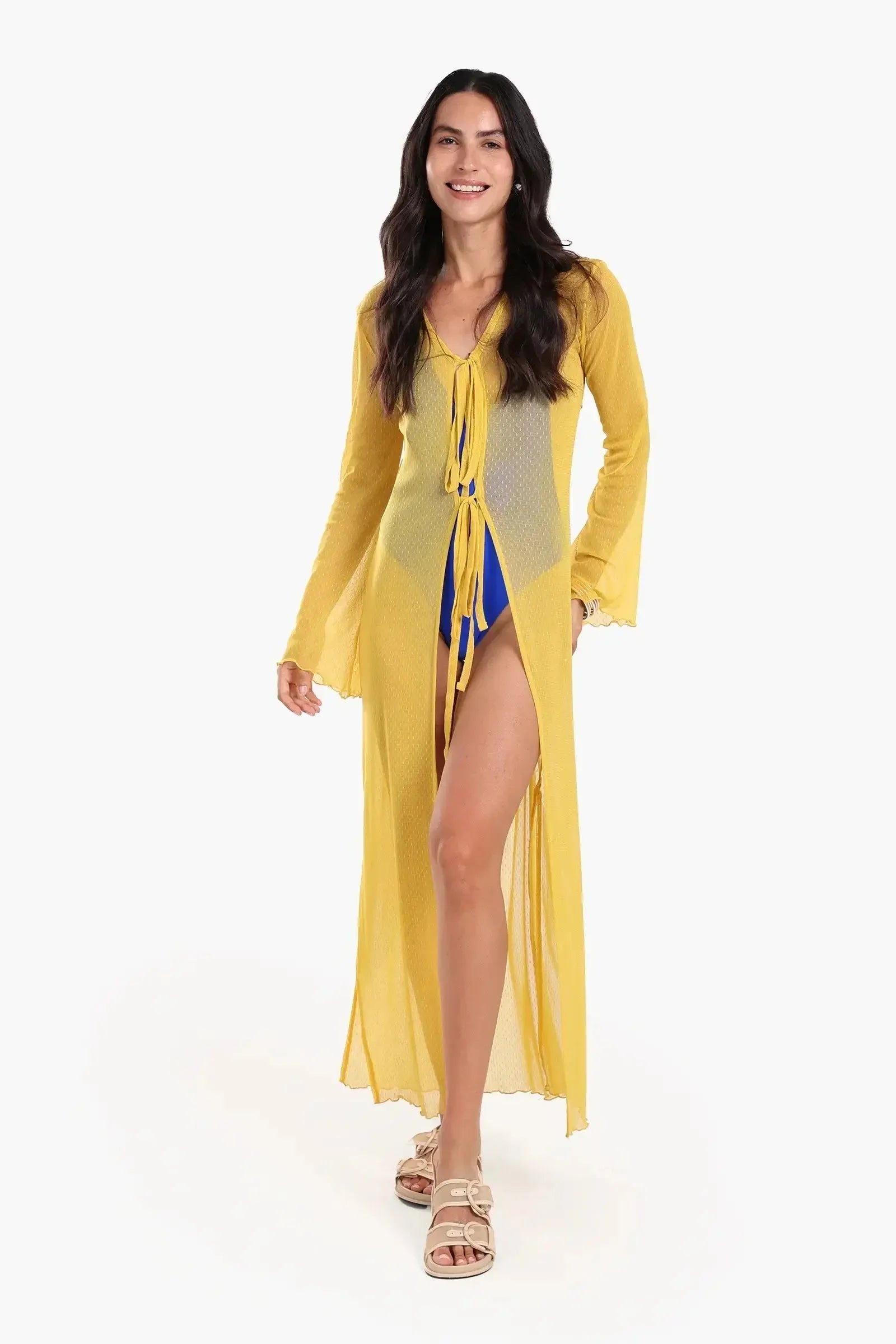 Carina - Mesh Beach Kimono Cover-Up 1