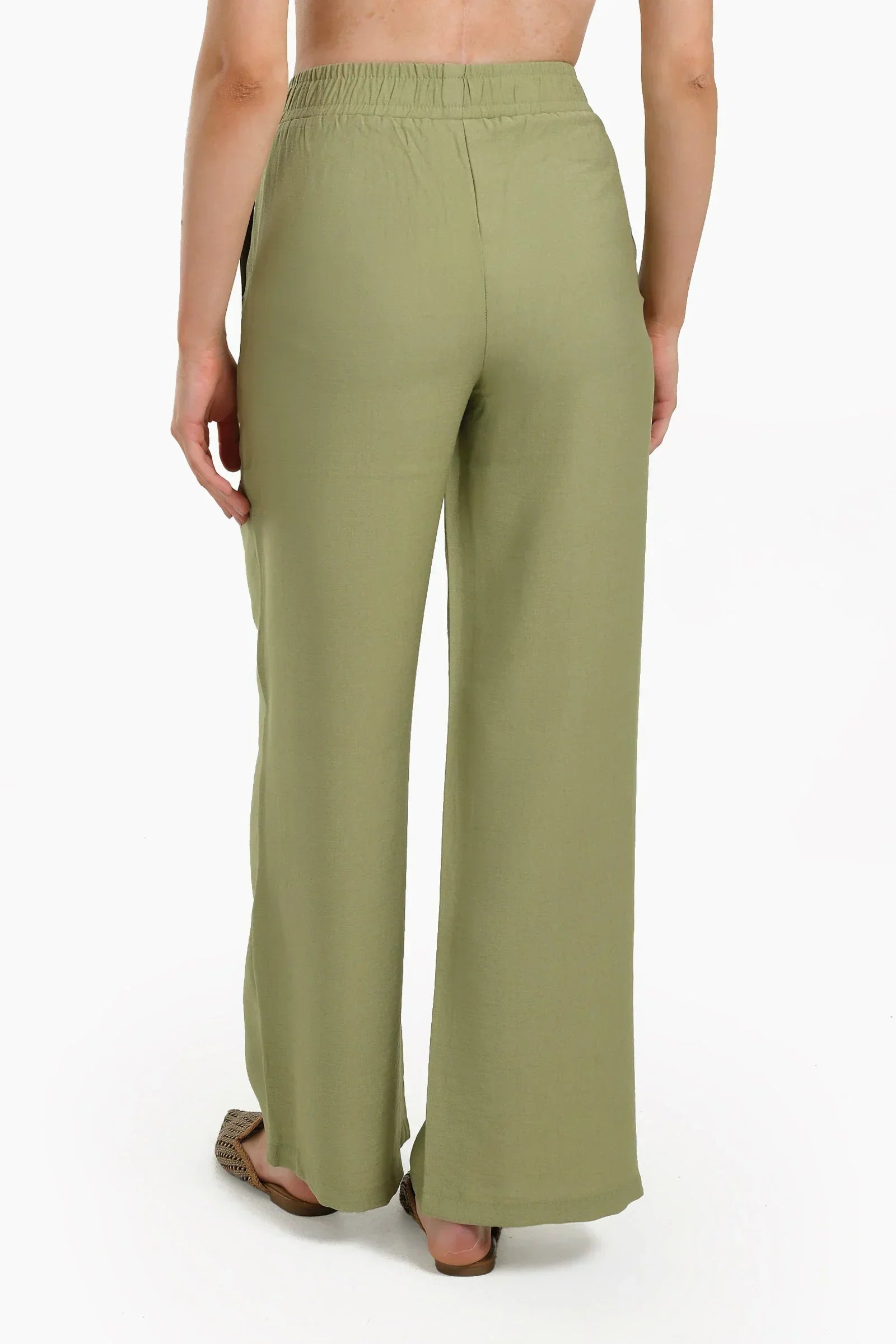 Clue - Olive Wide Leg Pants 4