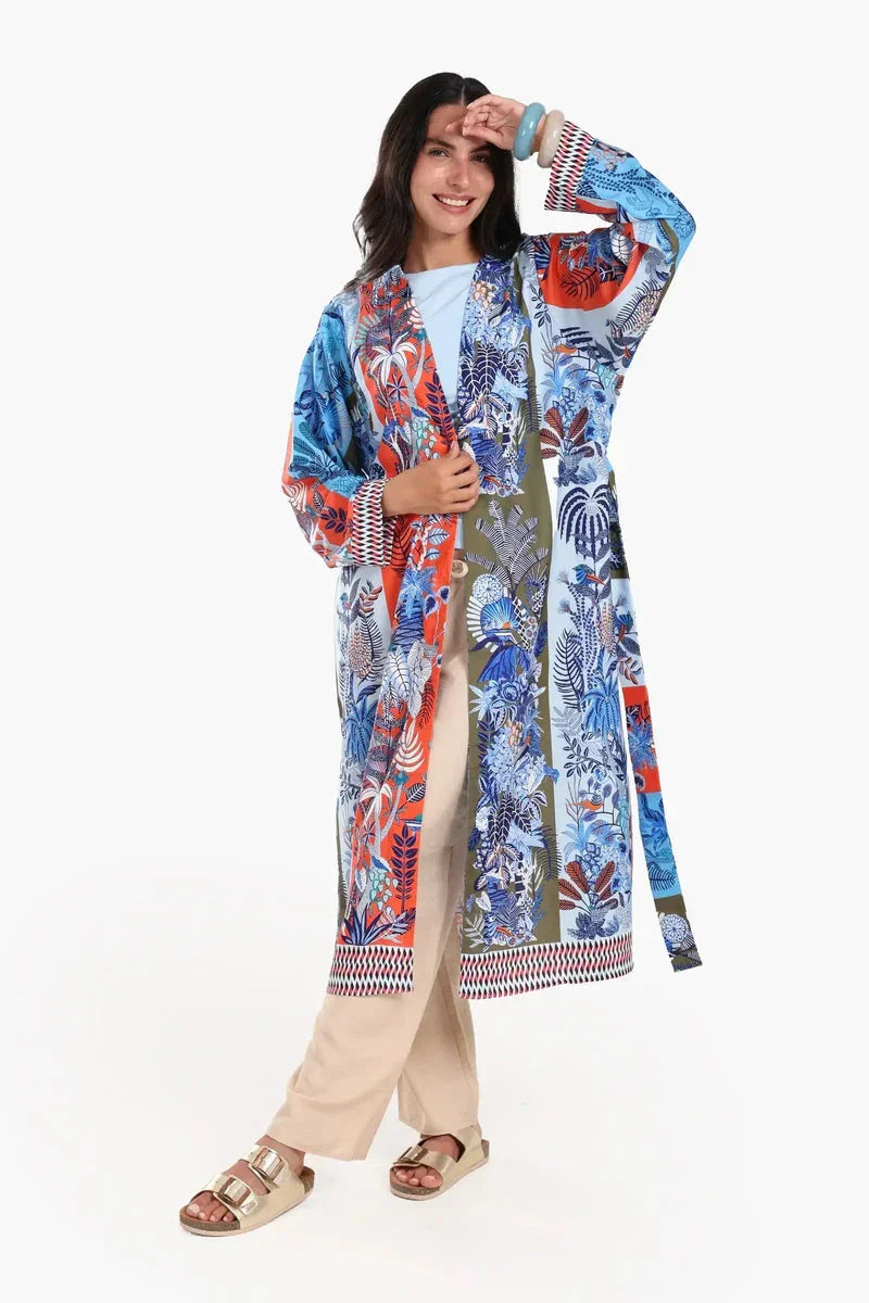 Carina - Colorful Printed Cardigan 1