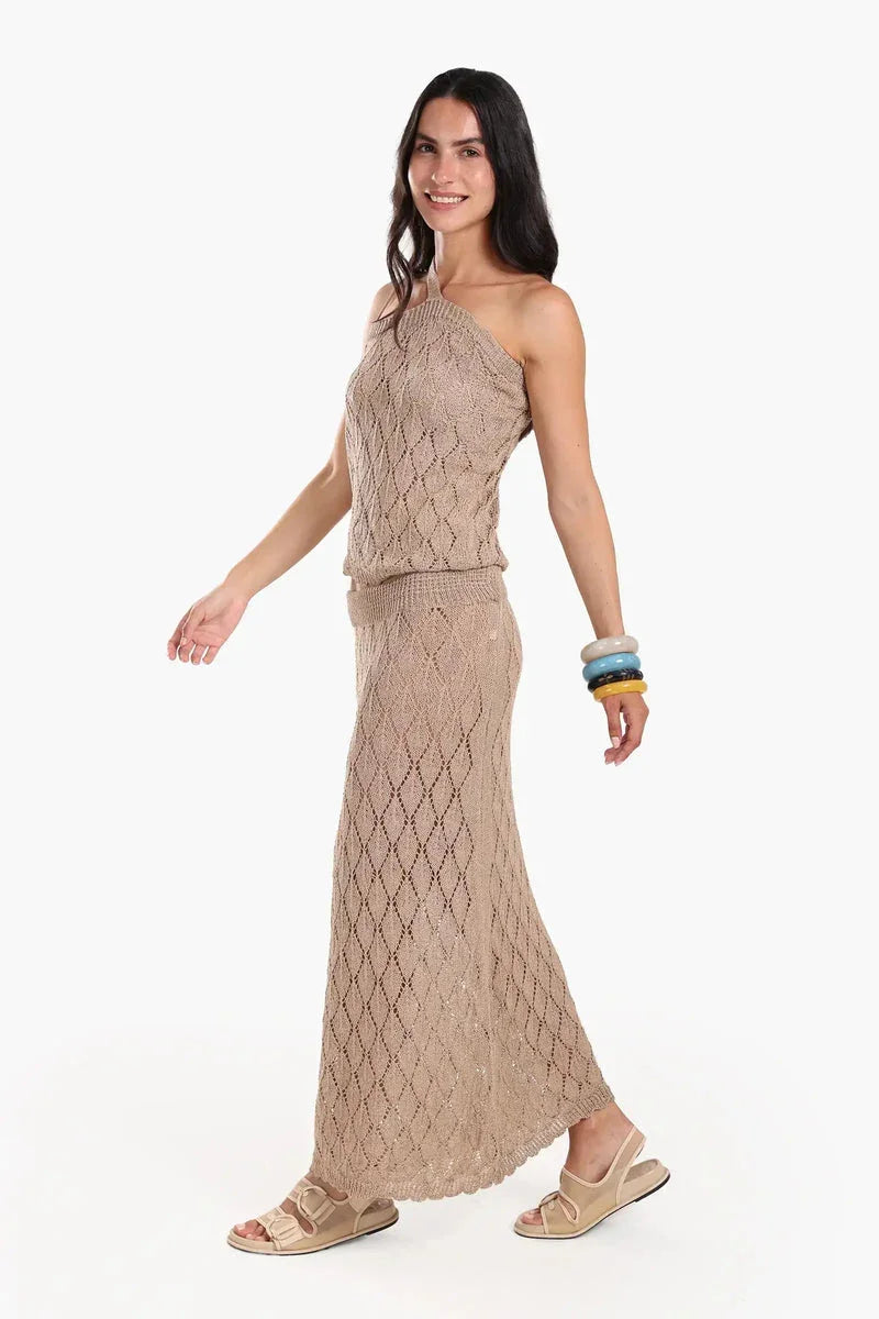 Carina - Sleeveless Knitted Beach Set 8