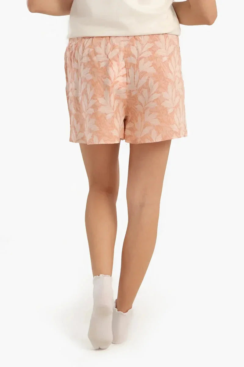 Carina - Leafy Pattern Pyjama Short 3