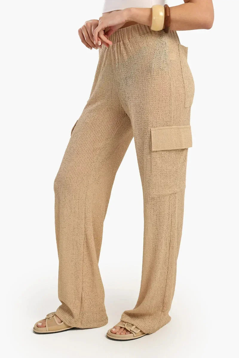 Carina - Knitted Baggy Beach Pants 4