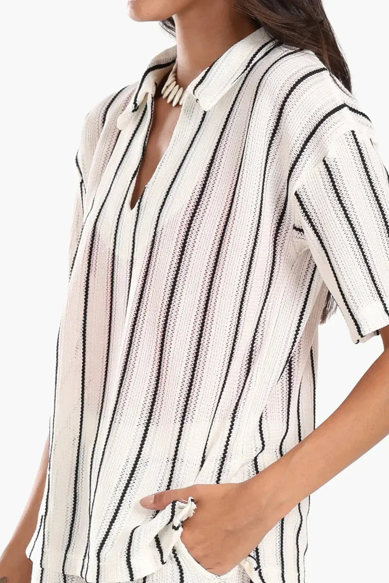 Carina - Chic Striped Beach Set 4