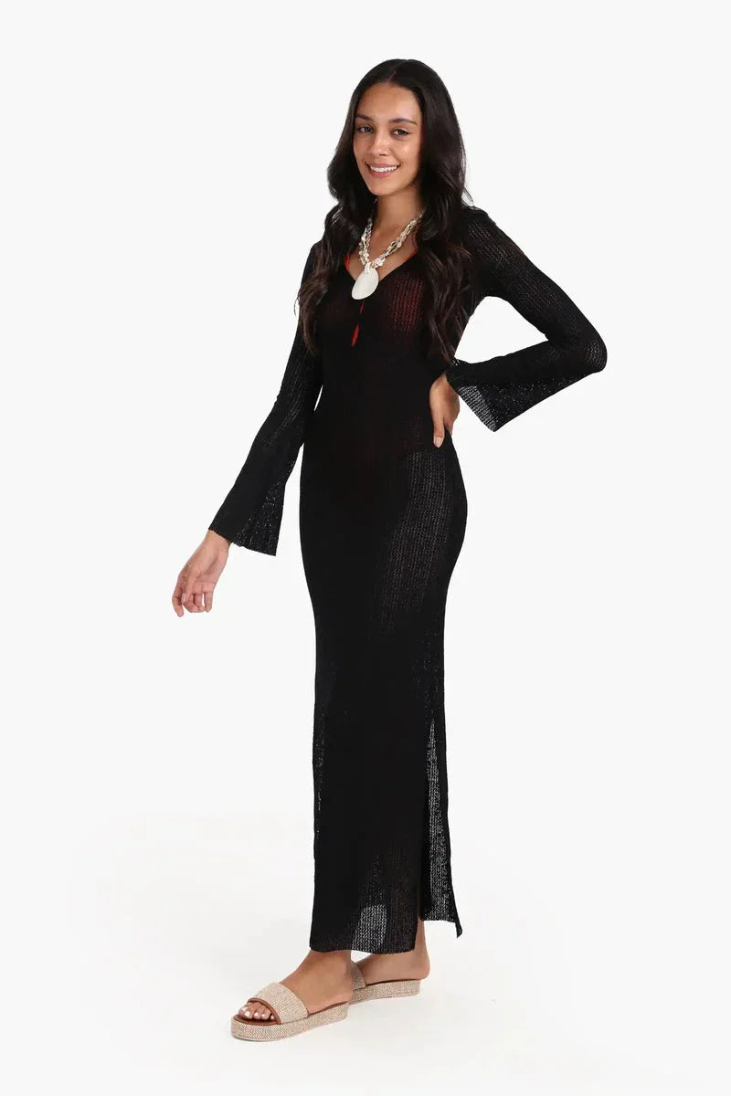 Carina - Knitted Long Beach Dress 4