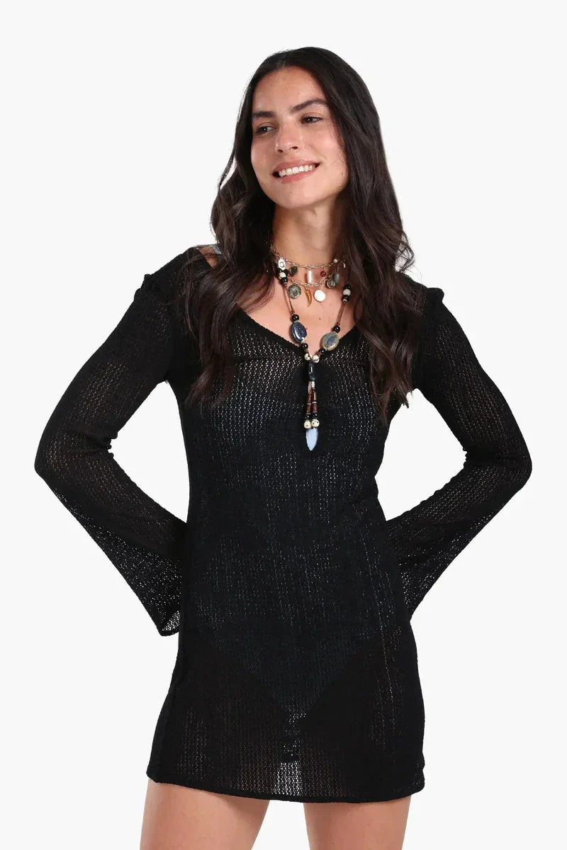 Carina - Knitted Short Beach Dress 1