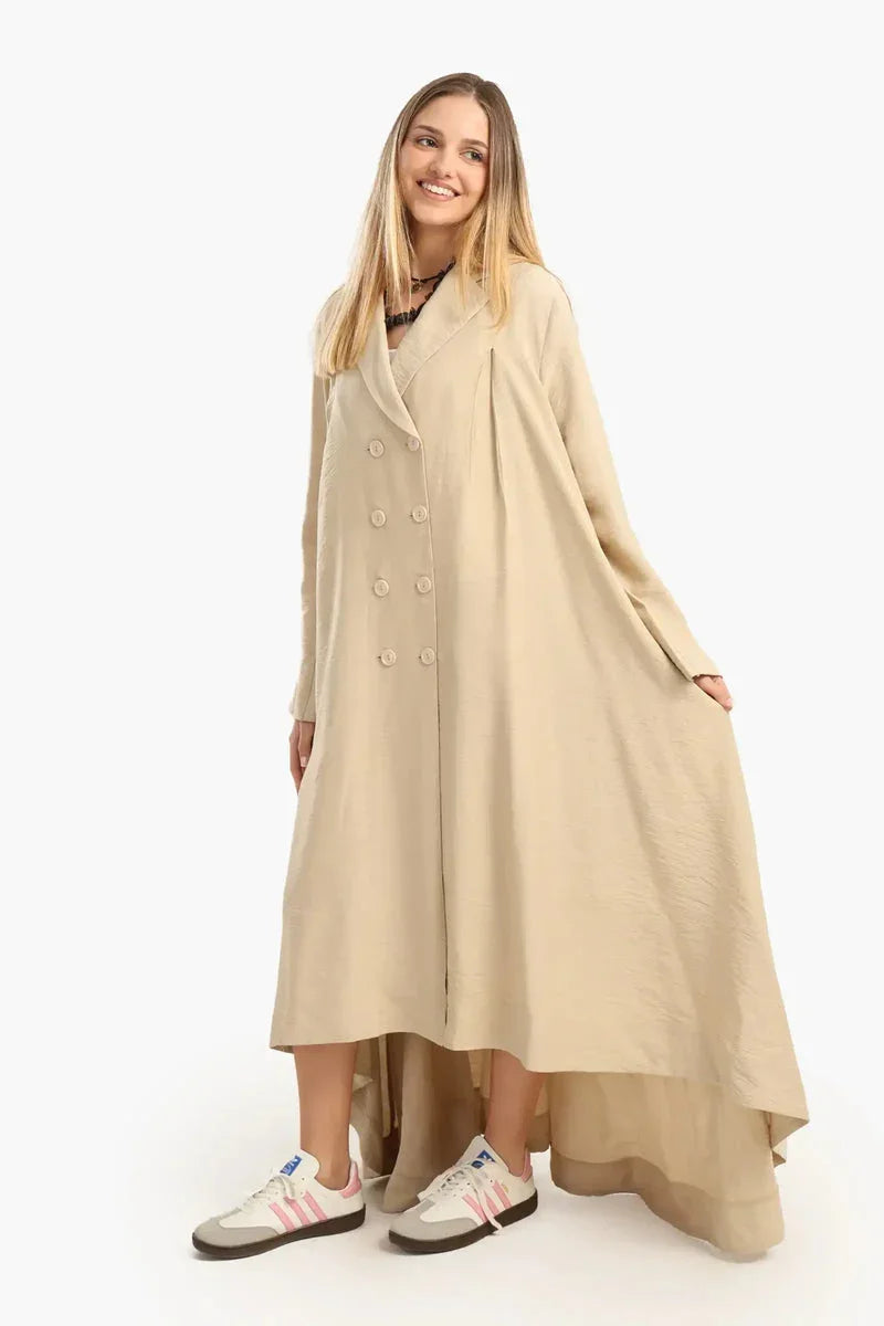 Carina - Double-Breasted Trench Cardigan 15
