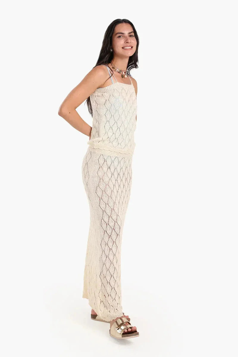 Carina - Sleeveless Knitted Beach Set 18