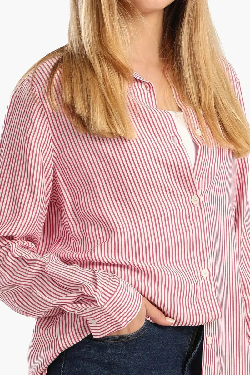 Carina - Classic Striped Poplin Shirt 12