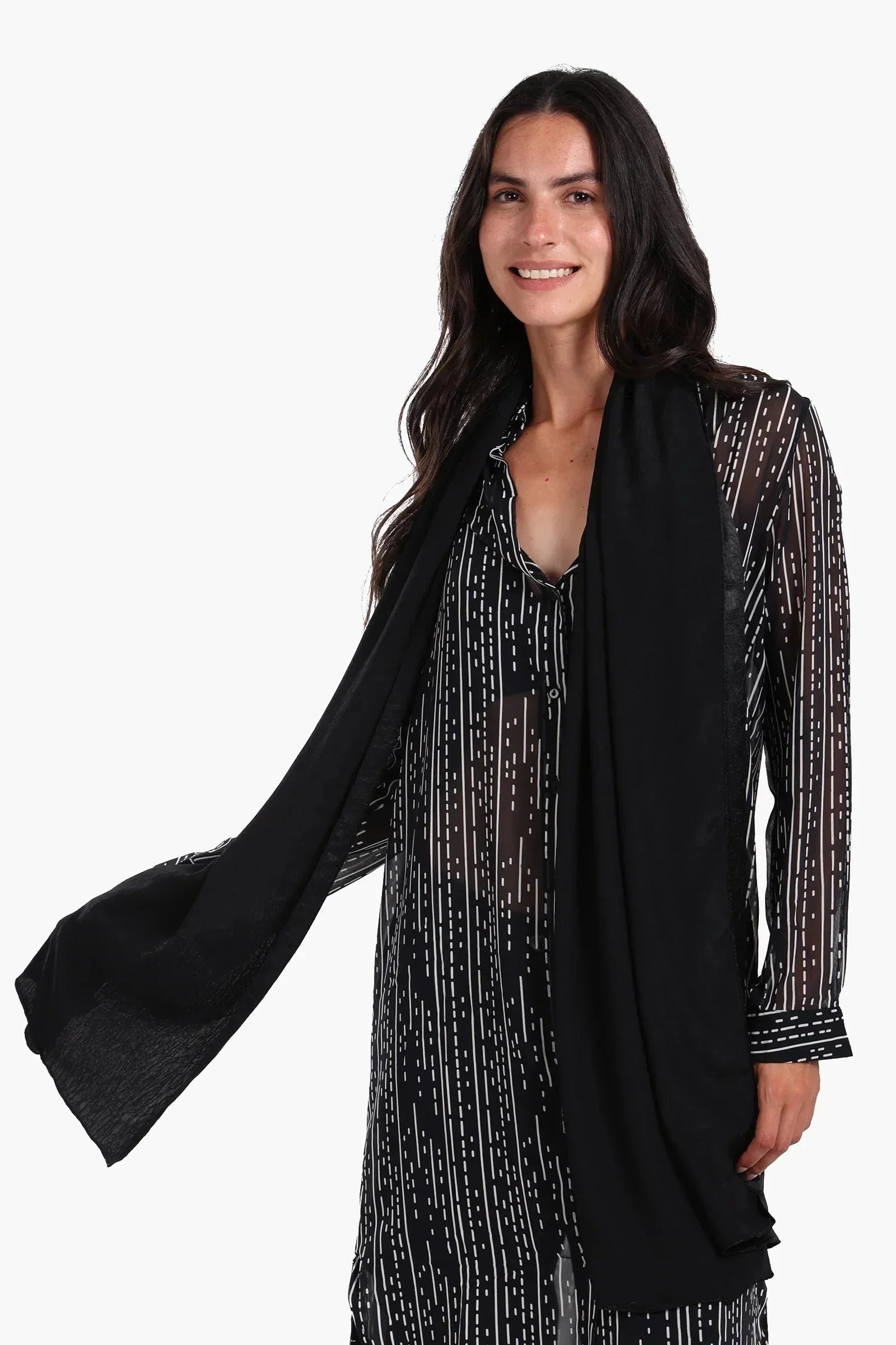 Carina - Silk Crinkle Scarf 1