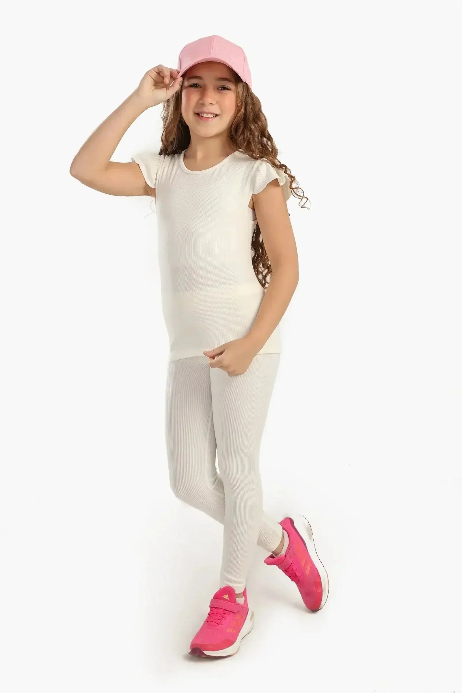Carina - Girly Ribbed Ruffle Top 21