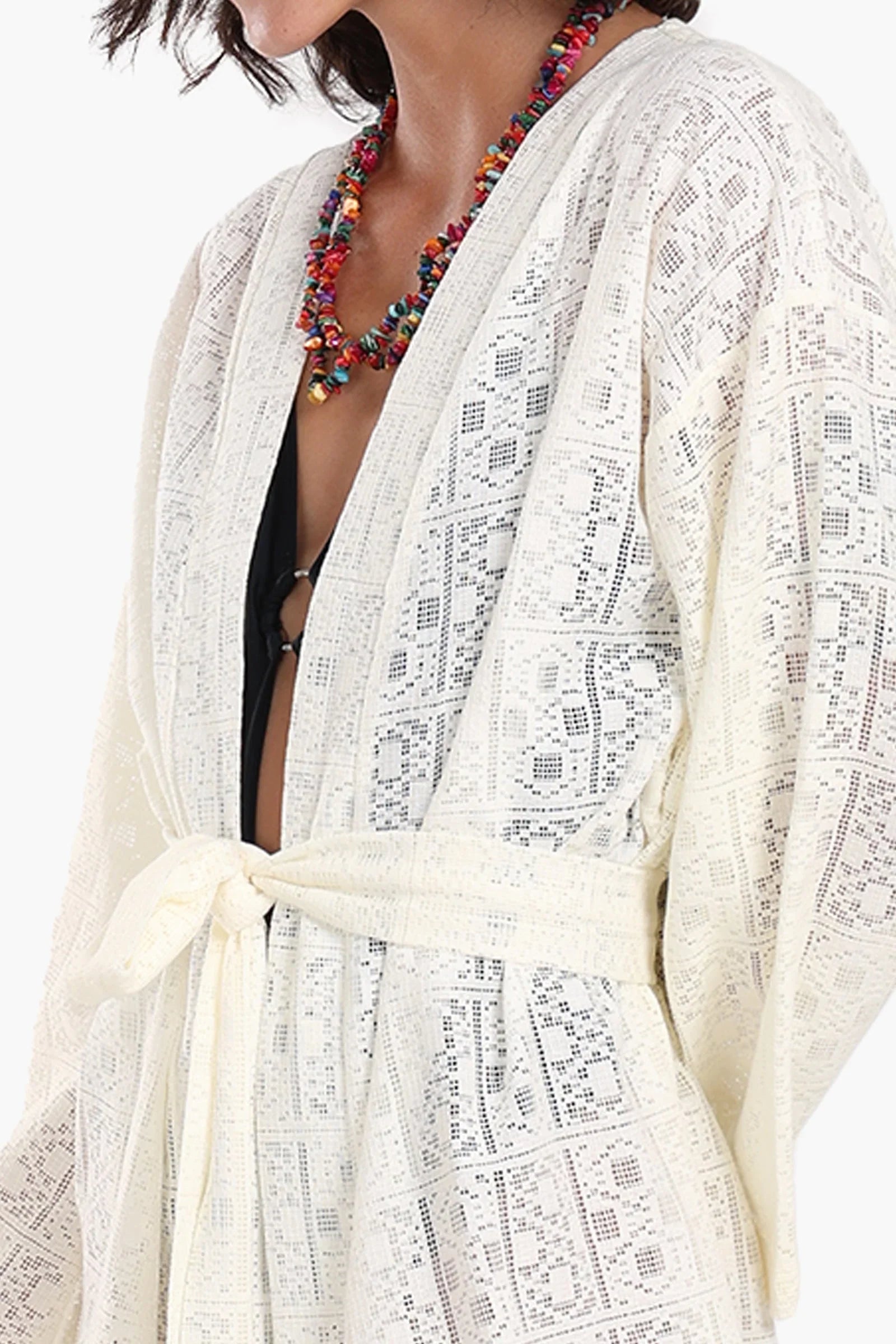 Clue - Lace Pattern Kimono 4
