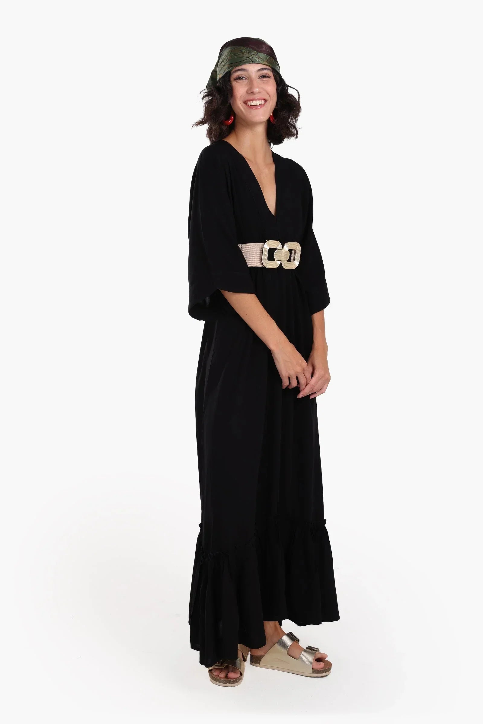 Clue - Deep V-Neck Maxi Dress 2