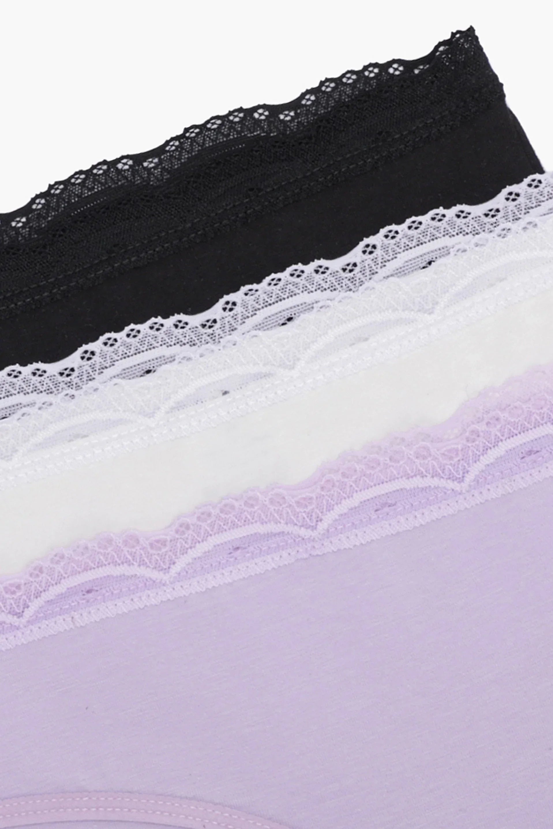 Clue - Cotton Lace Bikini Panties - Pack of 3 4
