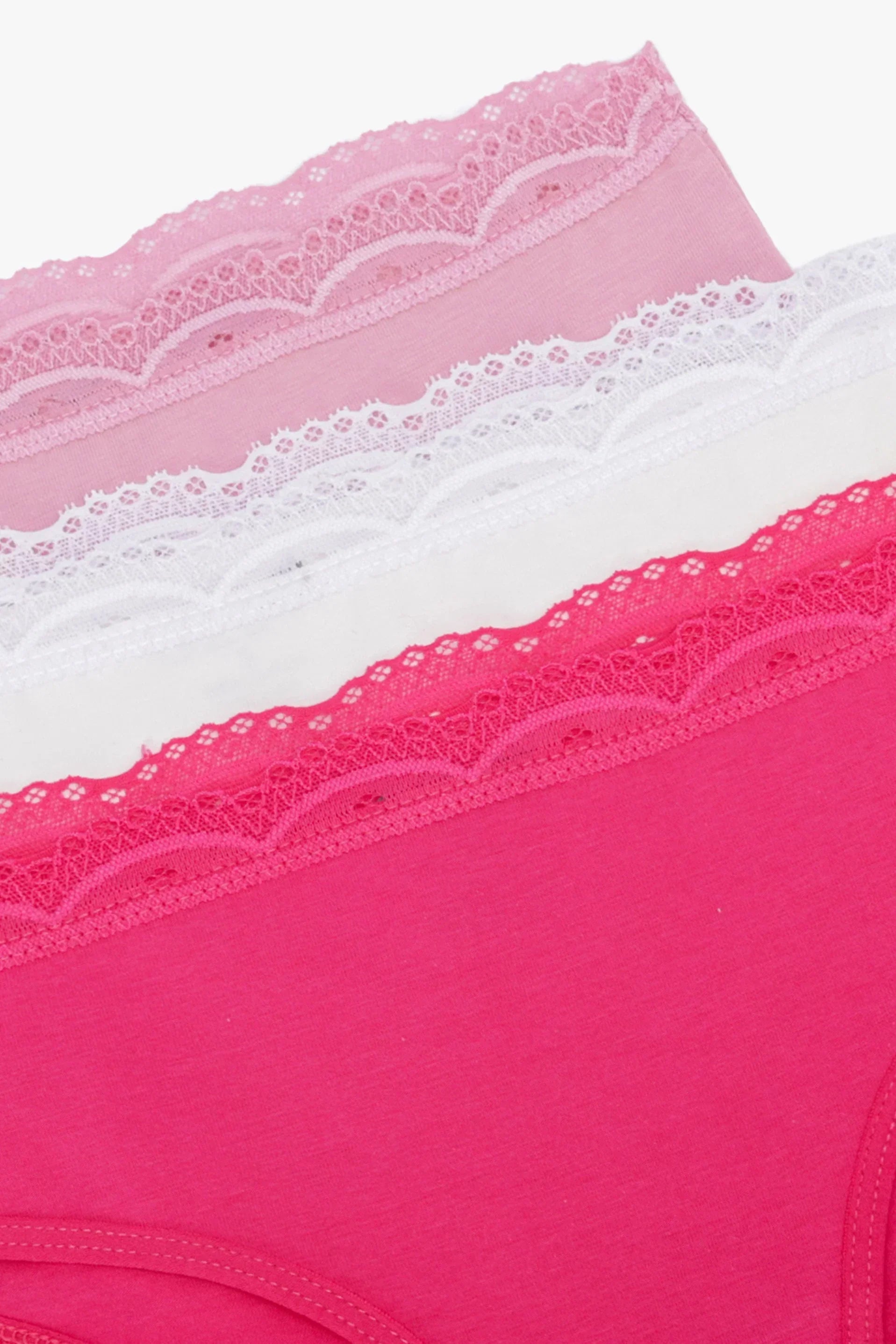 Clue - Cotton Lace Bikini Panties - Pack of 3 2