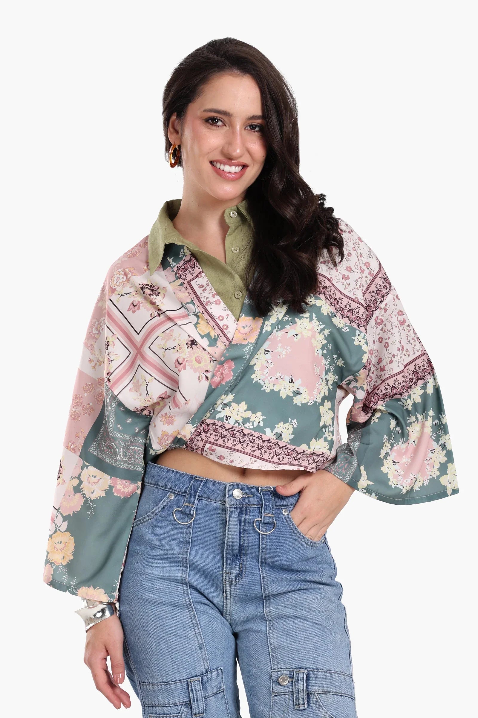 Clue - Floral Patchwork Kimono 1